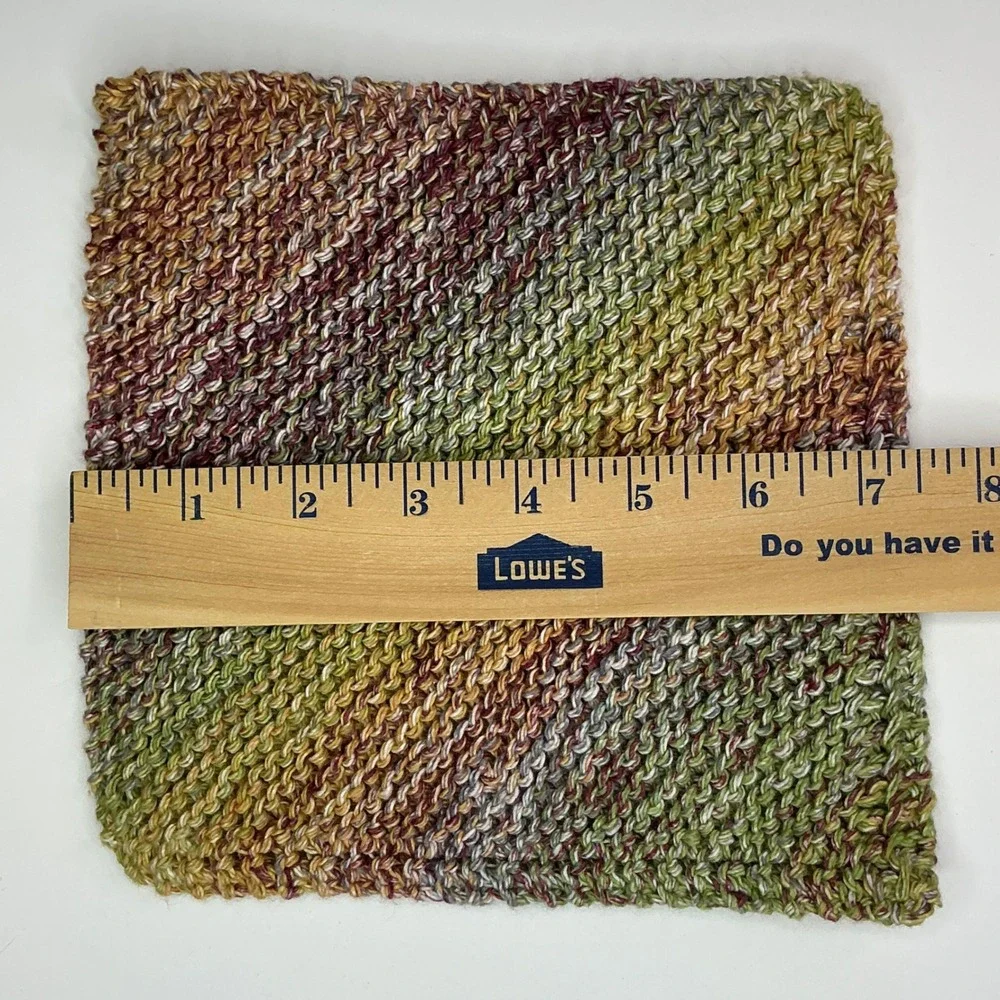 Handmade Nepalese Spices Knit Dishcloth Set Unisex OS 2PK 100% Cotton Farmhouse